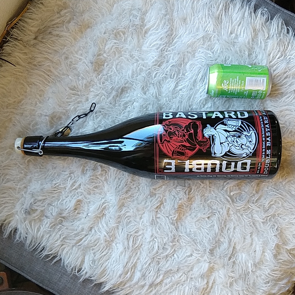 HUGE Bar Art Cave Decor 20" Double Bastard San Fransisco LE Bottle